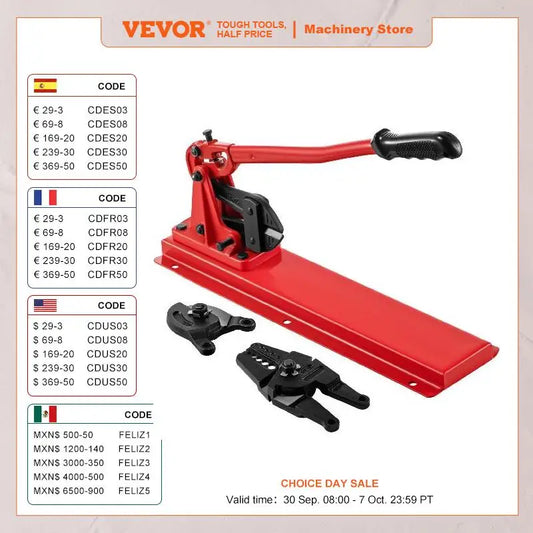 VEVOR 24in Cutting Bench Type Hand Swager Tool