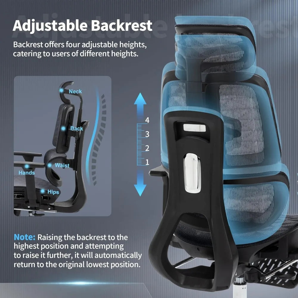 Dual Back Chair, Lumbar Support Adaptive