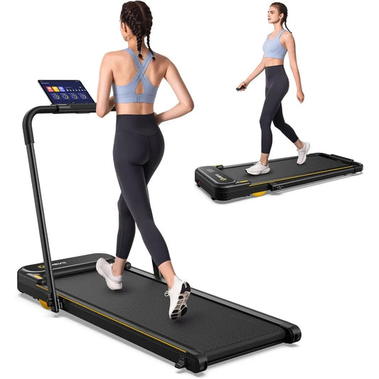 2 in 1 Folding Treadmill With Remote Control