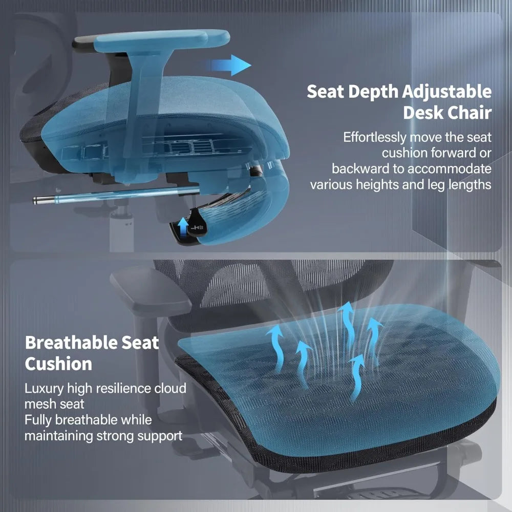 Dual Back Chair, Lumbar Support Adaptive